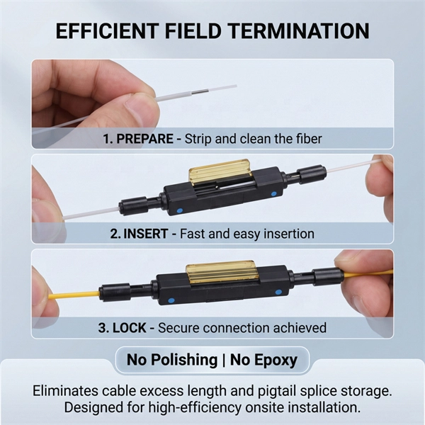 Cable connection method from distribution box