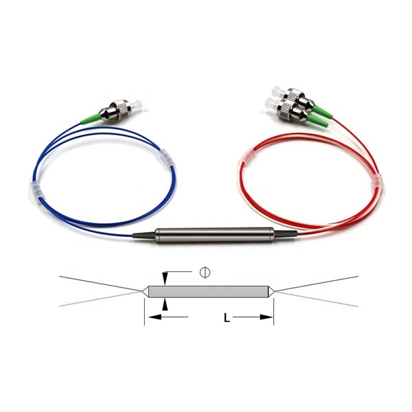 The optical module of the switch transmits from the left and receives from the right